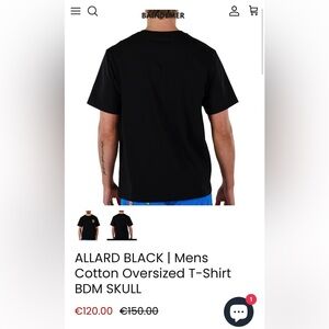 Bain de Mer St. Trope ALLARD Mens Linen Polo BDM SKULL Sz.L